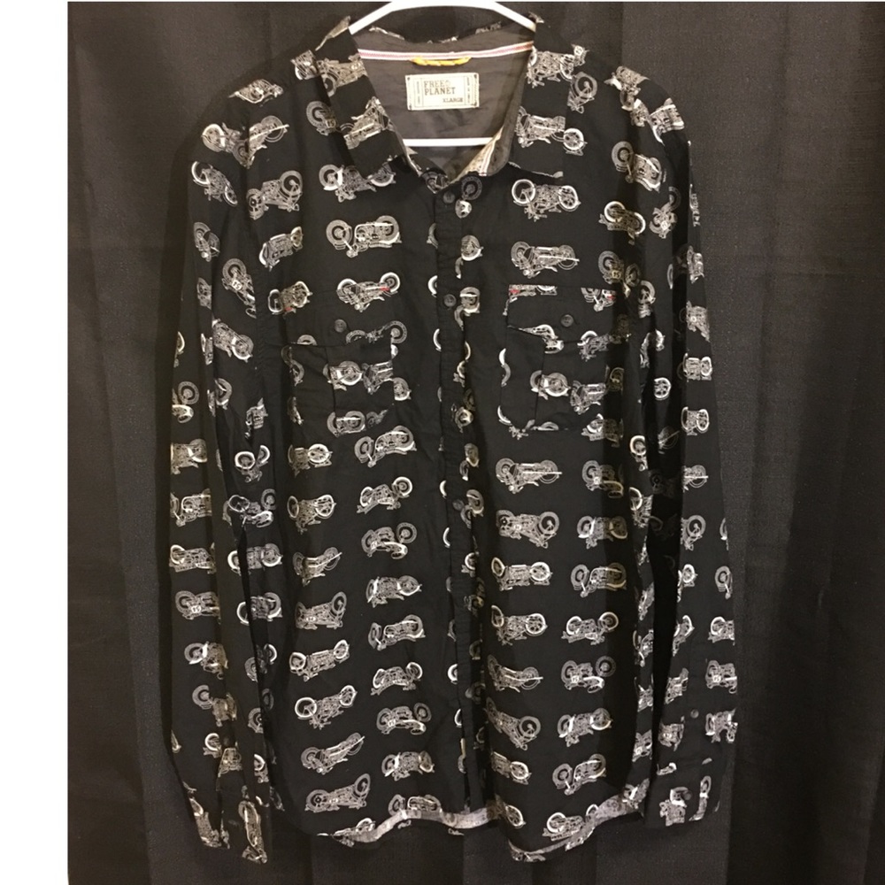 💎Free Planet Long Sleeve Motorcycle Shirt💎